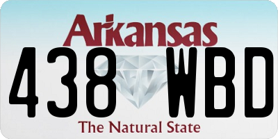 AR license plate 438WBD