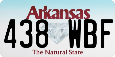 AR license plate 438WBF