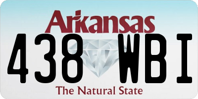 AR license plate 438WBI