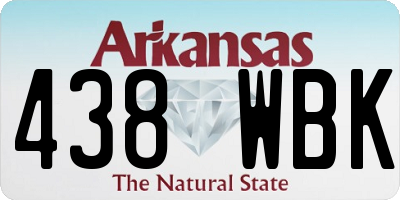 AR license plate 438WBK
