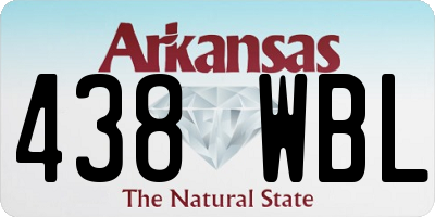 AR license plate 438WBL