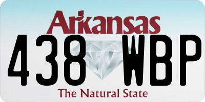 AR license plate 438WBP