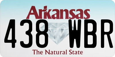 AR license plate 438WBR
