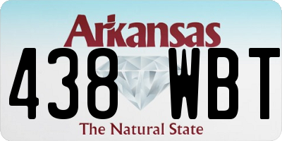 AR license plate 438WBT