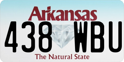 AR license plate 438WBU