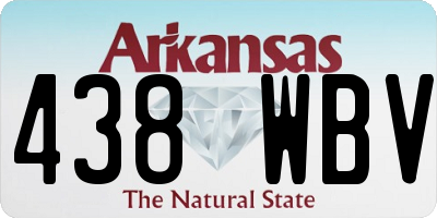 AR license plate 438WBV