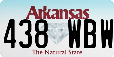 AR license plate 438WBW