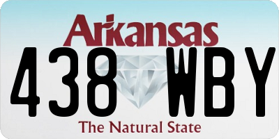 AR license plate 438WBY