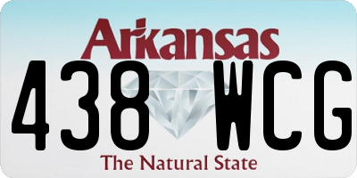 AR license plate 438WCG