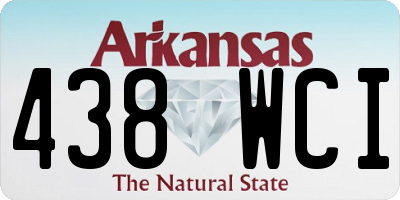 AR license plate 438WCI