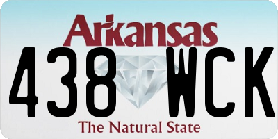 AR license plate 438WCK
