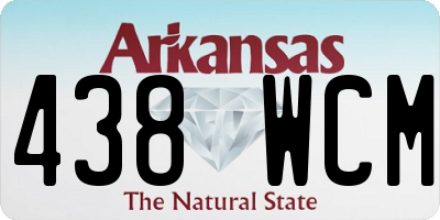 AR license plate 438WCM