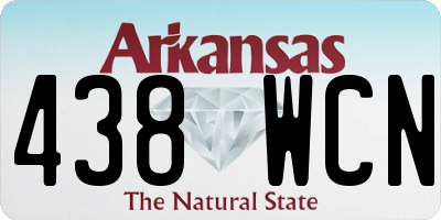 AR license plate 438WCN