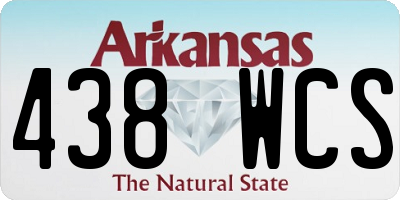 AR license plate 438WCS