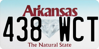 AR license plate 438WCT