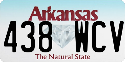 AR license plate 438WCV