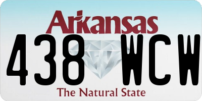 AR license plate 438WCW