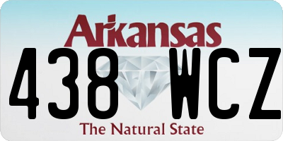 AR license plate 438WCZ