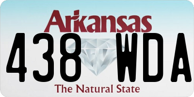 AR license plate 438WDA