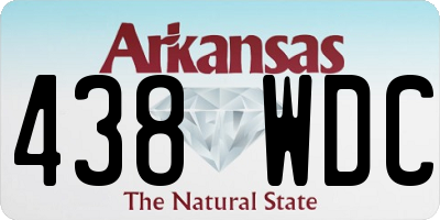 AR license plate 438WDC