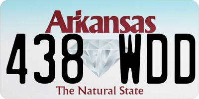 AR license plate 438WDD