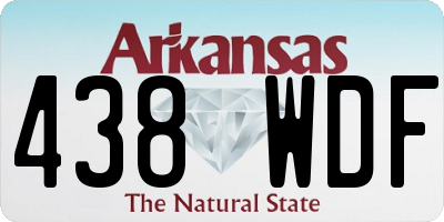 AR license plate 438WDF