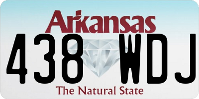 AR license plate 438WDJ