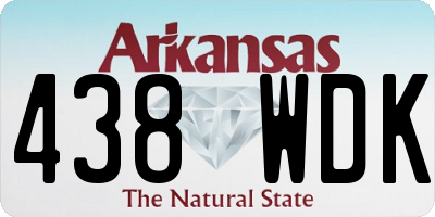 AR license plate 438WDK