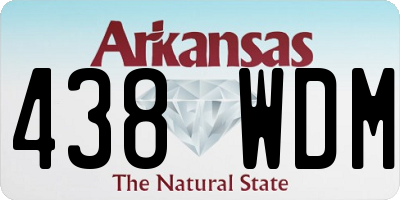 AR license plate 438WDM