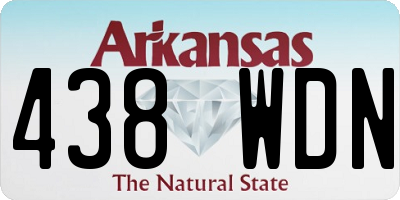 AR license plate 438WDN
