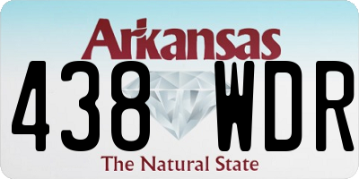 AR license plate 438WDR