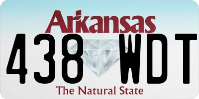AR license plate 438WDT