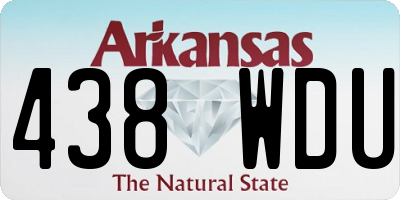 AR license plate 438WDU