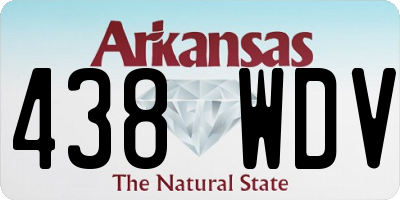 AR license plate 438WDV