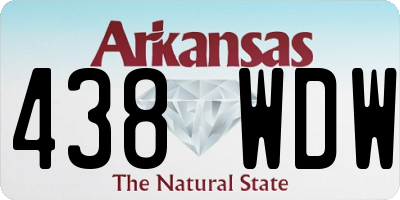 AR license plate 438WDW