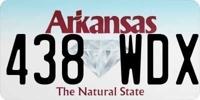 AR license plate 438WDX