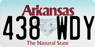 AR license plate 438WDY