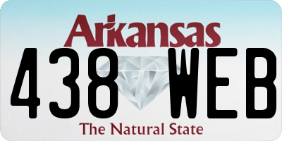 AR license plate 438WEB