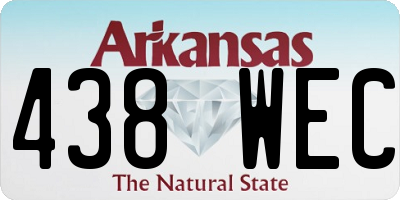 AR license plate 438WEC