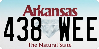 AR license plate 438WEE