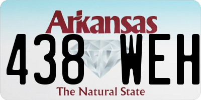 AR license plate 438WEH