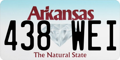 AR license plate 438WEI