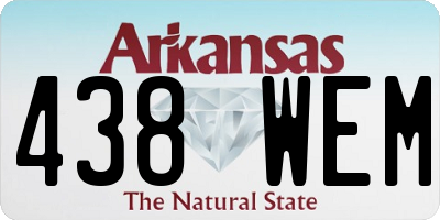 AR license plate 438WEM