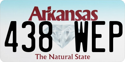 AR license plate 438WEP