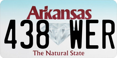 AR license plate 438WER