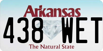 AR license plate 438WET