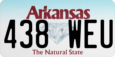 AR license plate 438WEU