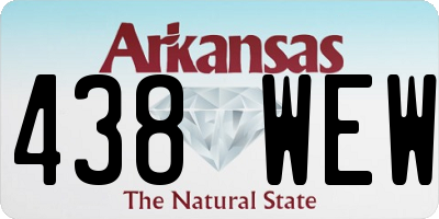 AR license plate 438WEW