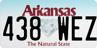 AR license plate 438WEZ