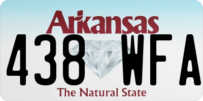 AR license plate 438WFA